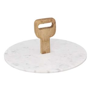 Δίσκος σερβ.λευκό marble Φ30 07.173749A