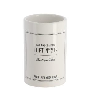 Ποτήρι μπάνιου κεραμικό retro λευκό 06.6177716