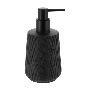 Dispenser μπάνιου polyresin wood effect μαύρο350ml/7