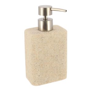 Dispenser polyresin παραλ/μο sand μπεζ 360ml/8