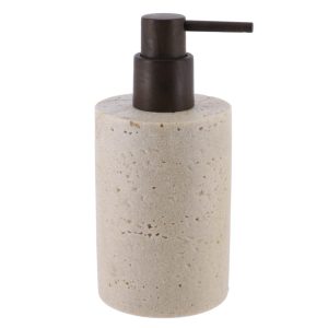Dispenser polyresin "STONE FINISH" φυσικό 320ml/Φ7.5 H 17 cm 06.62168104