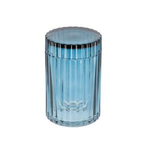 Δοχείο γυαλ.με καπάκι μπλε 06.67124110