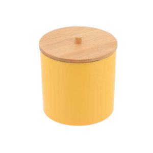 Δοχείο με καπάκι bamboo κίτρινο 06.6785266