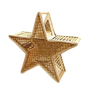 Φανάρι αστέρι rattan με ψάθα 42