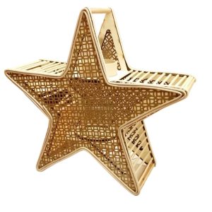 Φανάρι αστέρι rattan με ψάθα 48