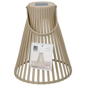 Φανάρι ηλιακό μπεζ Φ20Η24cm/μπατ.1xAA 03.30225