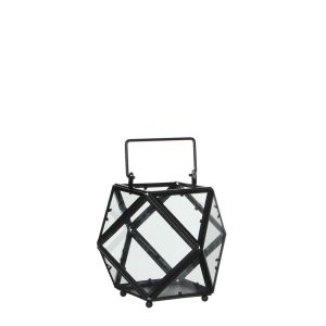 Φανάρι μεταλ.πολυγ.μαύρο 21Χ16 02.1003375