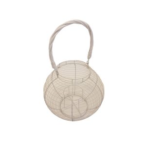 Φανάρι μεταλ.rusty λευκό 16/30Χ27 00.07.7853