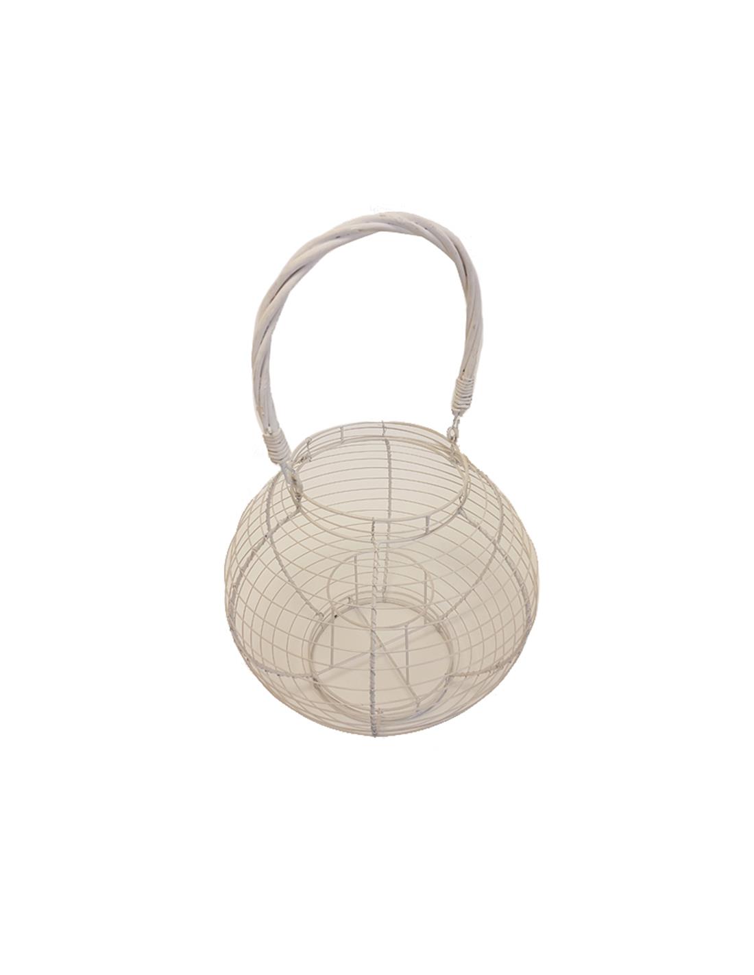 Φανάρι μεταλ.rusty λευκό 16/30Χ27 00.07.7853