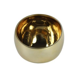 Κηροπήγιο κεραμ. Veneta χρυσό Φ20 013.787782