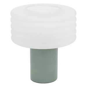 Φωτιστικό επιτραπέζιοπράσινο /γυάλινο καπέλο 32x36cm 07.205956B