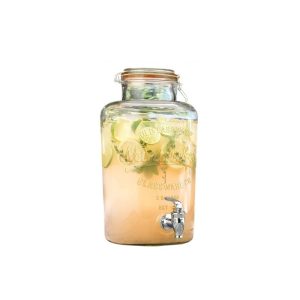 Γυάλα με καπάκι ελατ.& βρύση 21