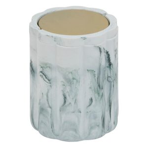 Κάδος μάρμαρο λευκό Φ12Η15