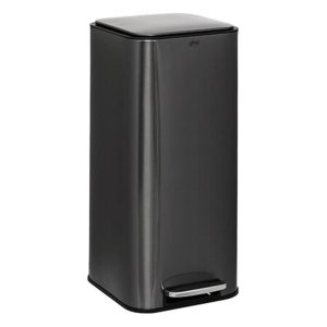 Κάδος απορριμμάτων γκρι μεταλ. 30l/35