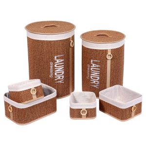 Καλάθι απλύτων φυσικό με καπάκι 38Χ50 06.8422410002