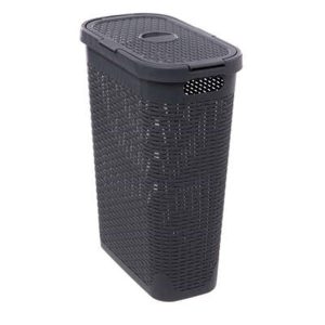 Καλάθι απλύτων pp RATTAN γκρι 40L 26