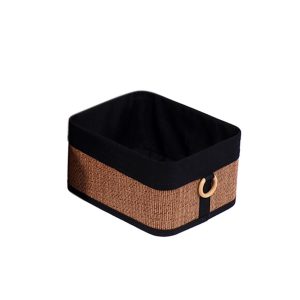 Καλάθι παραλ/μο φυσικό/μαύρο 36