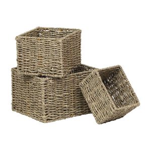Καλάθι ψάθινο σχοίνινο σ/3 (14X11X10+18X15X12+22X19X14) 06.84159104