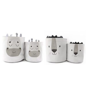 Καλάθι υφασμ. Ζωάκια set2/2σχέδια 014.BB0367