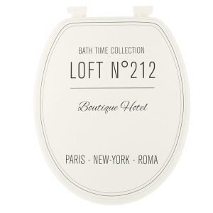 Καπάκι λεκάνης MDF retro λευκό 37.5Χ46cm 06.4114716