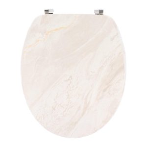 Καπάκι λεκάνης MDF μπεζ marble 37