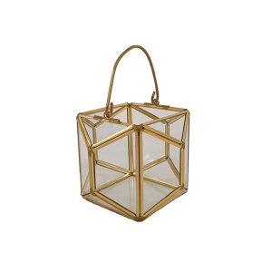 Κηροπήγιο gold cube 12Χ12Χ9 00.03.32033