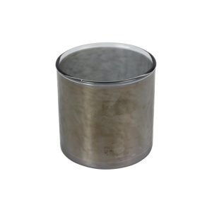 Κηροπήγιο γυαλ.ποτήρι γκρι Φ8Η8cm 013.802684