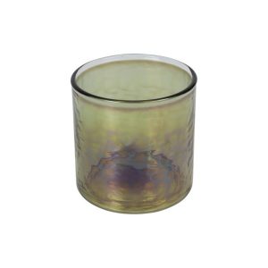 Κηροπήγιο γυαλ.ποτήρι πράσινο Φ8Η8cm 013.802683