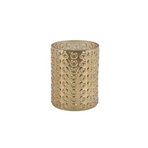 Κηροπήγιο γυαλ.χρυσό 10Χ12