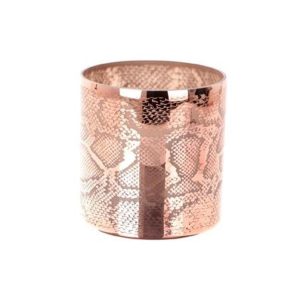 Κηροπήγιο γυάλινο Animal print 7x7cm 012.312207014