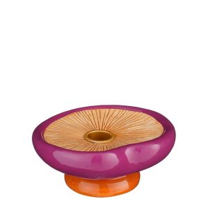 Κηροπήγιο κεραμ. Μανιτάρι μωβ 13