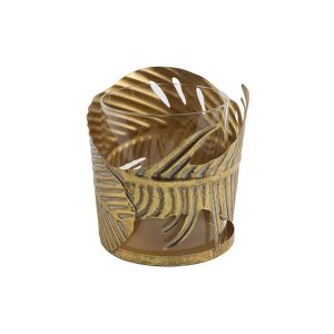 Κηροπήγιο μεταλ.χρυσό φύλλο 15Χ16 013.785207