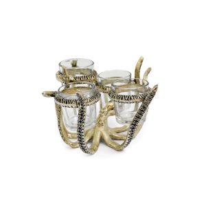 Κηροπήγιο "OCTOPUS" aluminium 19x17cm 014.CH6521