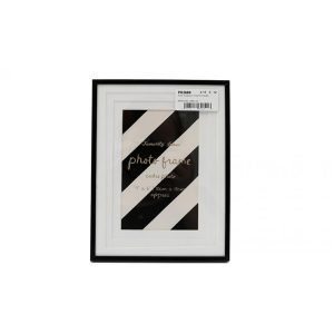 Κορνίζα ριγέ μαυρόασπρη 10Χ15 014.PH2669