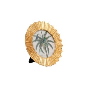 Κορνίζα χρυσή στρογγυλή Φ15cm 014.PH2461