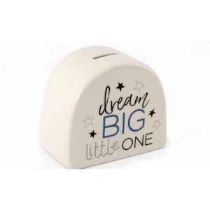 Kουμπαράς κεραμ. "DREAM BIG" 14x12x8cm 014.BB0347