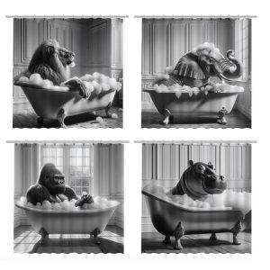 Κουρτίνα "ANIMAL" 4σχέδια180x200cm 014.BM0304