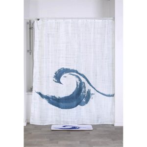 Κουρτίνα μπάνιου Polyester 180Χ200 manureva wave 06.1200741C