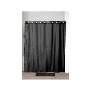 Κουρτίνα μπάνιου polyester BLACK 180Χ200 06.1207103