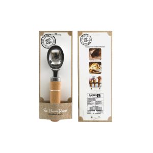 Κουτάλι παγωτού με ξύλινο χερι 19CM 014.KG2135