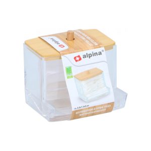 Κουτί plexiglass για μπατονέτες  με καπάκι bamboo 7Χ7