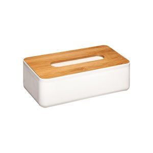 Κουτί χαρτ/λων pp λευκό με bamboo 07.155928A