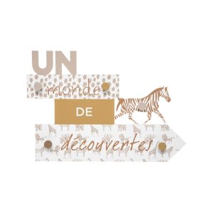 Κρεμάστρα τοίχου ξύλ.παιδική SAVANAH X5γάντζους 50Χ35 07.174177