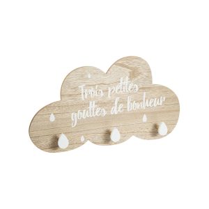 Κρεμάστρα Χ3 ξύλινη σύννεφο 07.158582A