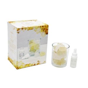 Κρύσταλλοι αρωματ.σε ποτήρι με λαδάκι yellow 280gr 014.FR1522