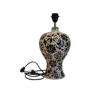 Λάμπα επιτ. ELIF κεραμ.χειροποίητη black kapisik 026.0058