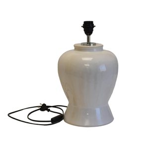 Λάμπα επιτ. HILTON EGYPT κεραμ.χειροποίητη white Φ 25Η40/50cm 026.0063