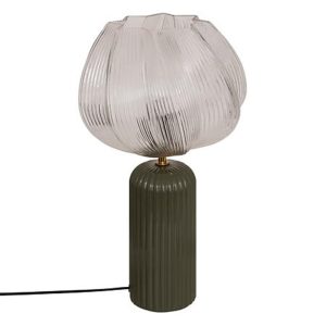 Λάμπα λουλούδι green κεραμ/γυαλ. 27