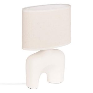 Λάμπα Stoneware/PVC λευκή 22x11 x31