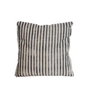 Μαξιλάρι βαμβ.εκρού με ρίγες 45Χ45cm 00.02.23163